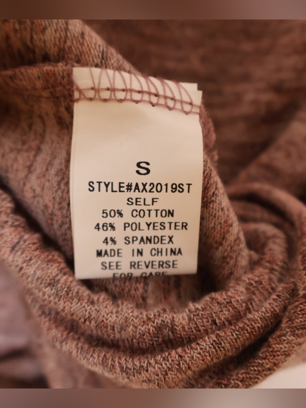 Akaiv Cozy Mauve Brown Lounge Set - Drawstring Waist Top & Jogger S - Picture 8 of 8